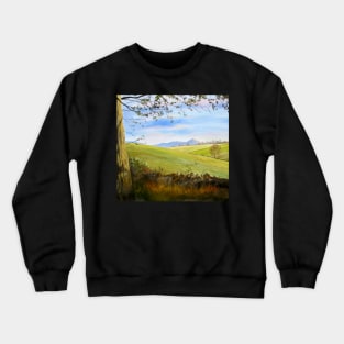 Spring fields of Bennachie Crewneck Sweatshirt